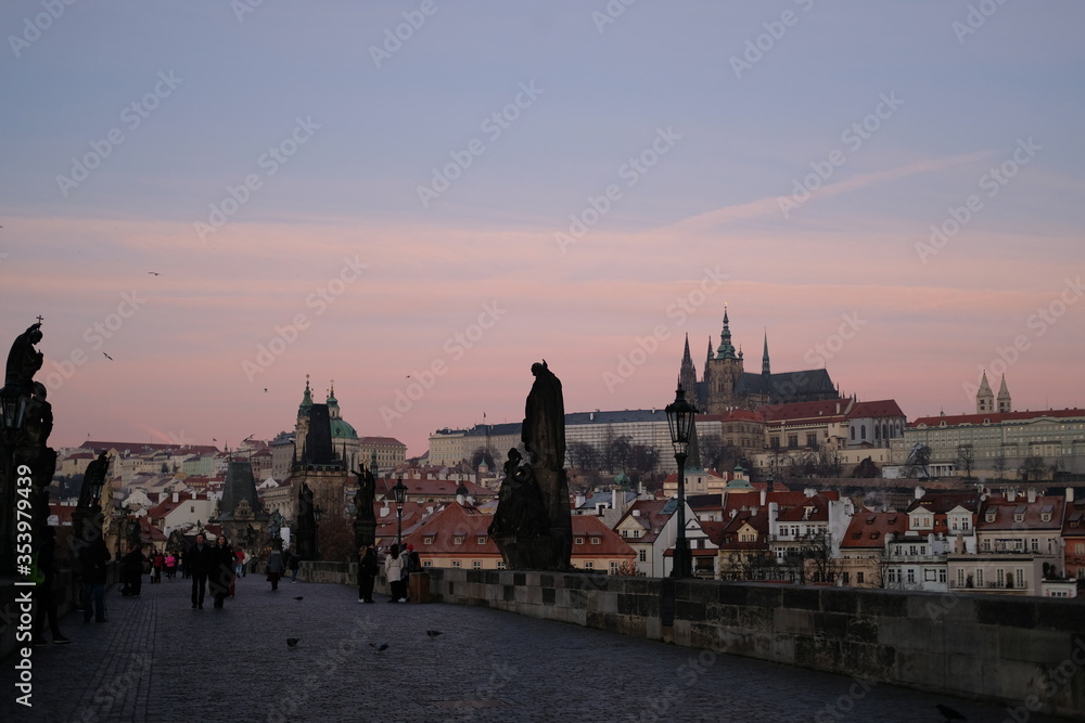 Fototapeta premium Charles Bridge Sunrise