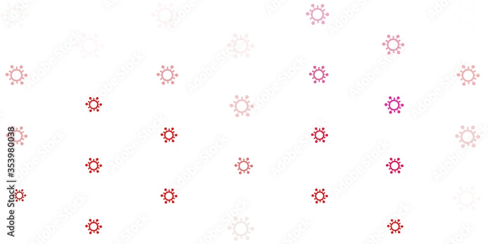 Light Pink vector texture with disease symbols. Light Pink vector texture with disease symbols.