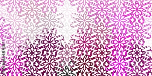 Light Pink vector natural backdrop with flowers.