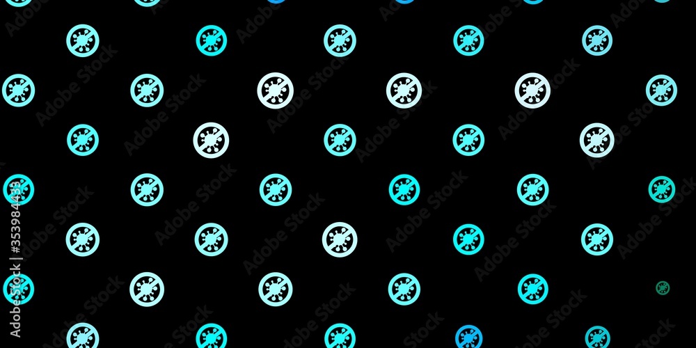 Dark BLUE vector backdrop with virus symbols. Dark BLUE vector backdrop with virus symbols.