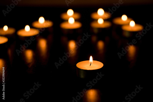 Candles that shine in the dark