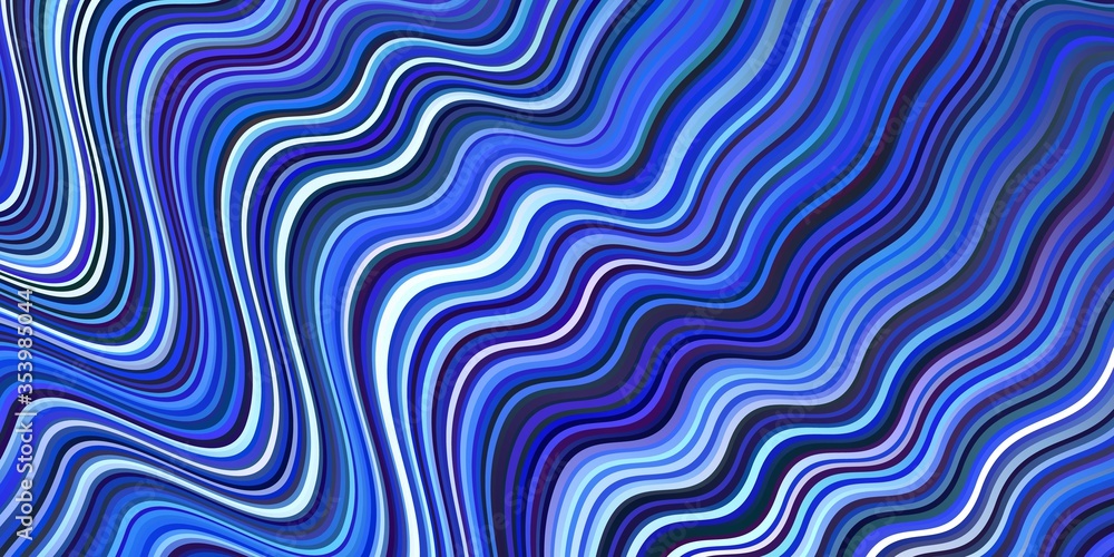 Light BLUE vector template with bent lines. Light BLUE vector template with bent lines.