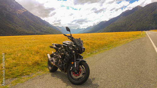 motorcycle on the road