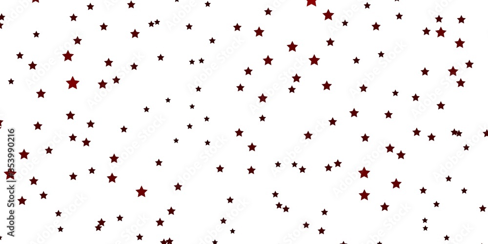 Dark Green, Red vector template with neon stars. Colorful illustration with abstract gradient stars. Best design for your ad, poster, banner.