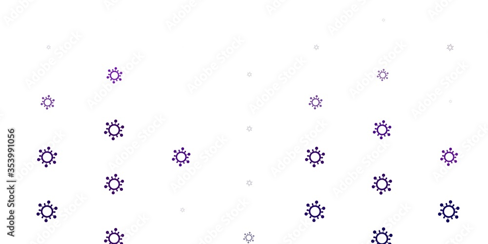 Light Purple vector pattern with coronavirus elements. Light Purple vector pattern with coronavirus elements.