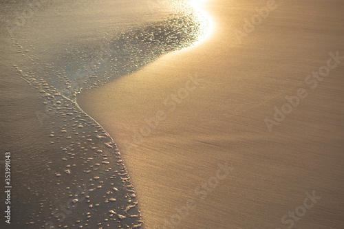Golden sand / sunlight reflection
