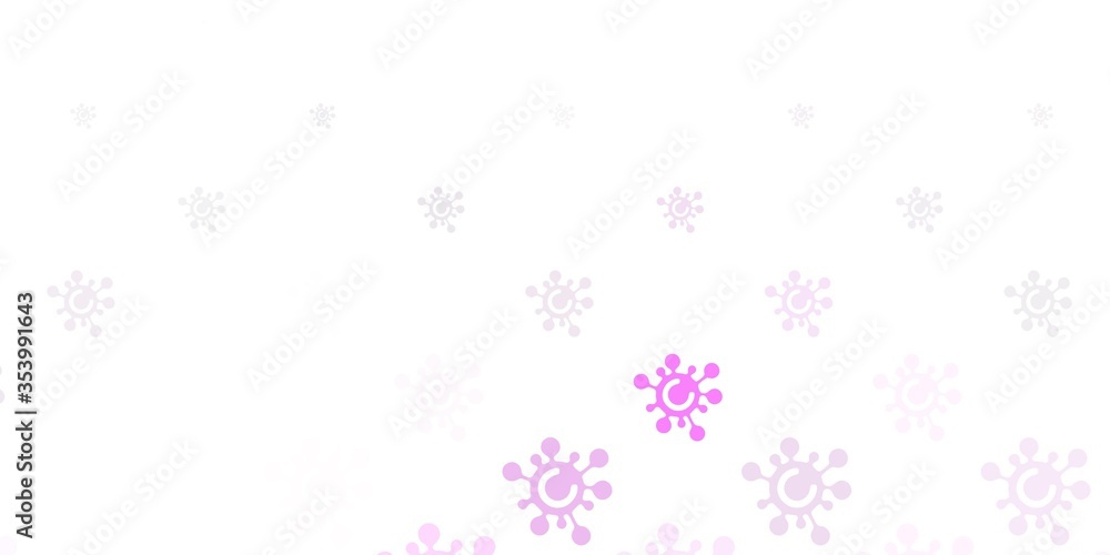Light Purple vector texture with disease symbols. Light Purple vector texture with disease symbols.