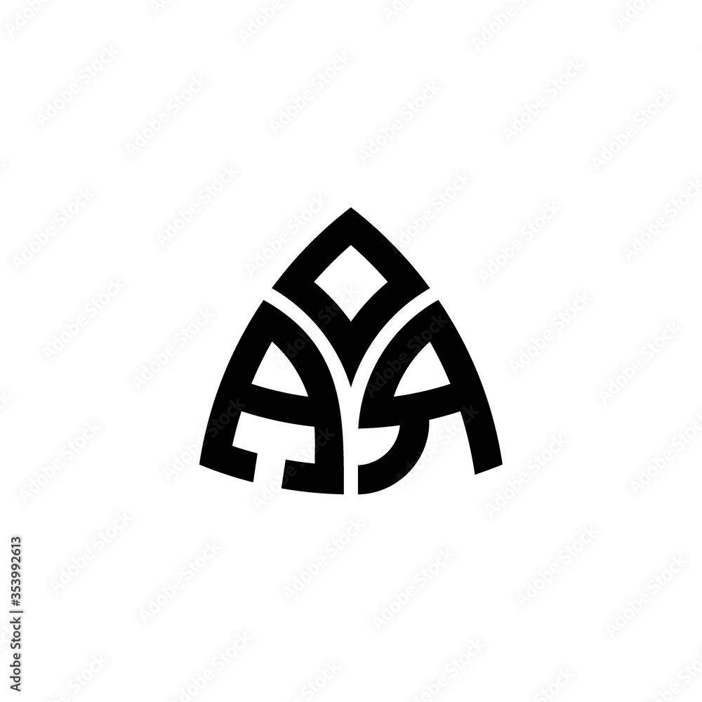 AR monogram logo with modern triangle style design template AR monogram logo with modern triangle style design template