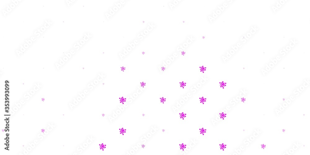 Light Purple, Pink vector template with flu signs. Light Purple, Pink vector template with flu signs.