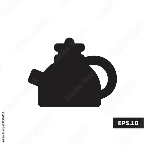 Teapot icon logo, Teapot Sign/Symbol Vector