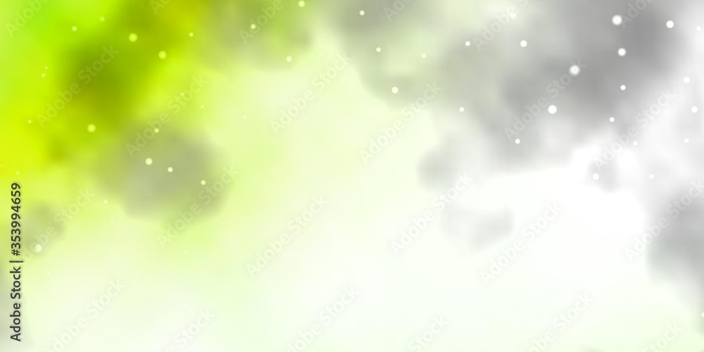Light Green, Yellow vector layout with bright stars. Blur decorative design in simple style with stars. Pattern for wrapping gifts. Light Green, Yellow vector layout with bright stars. Blur decorative design in simple style with stars. Pattern for wrapping gifts.
