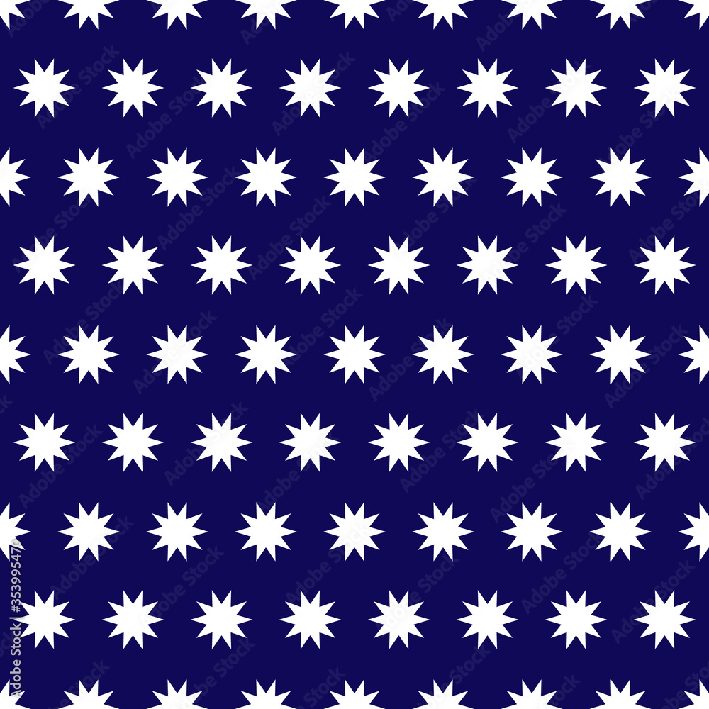 Seamless pattern with stars on a blue background. Vector illustration. Seamless pattern with stars on a blue background. Vector illustration.