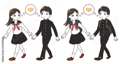 思春期の中学生