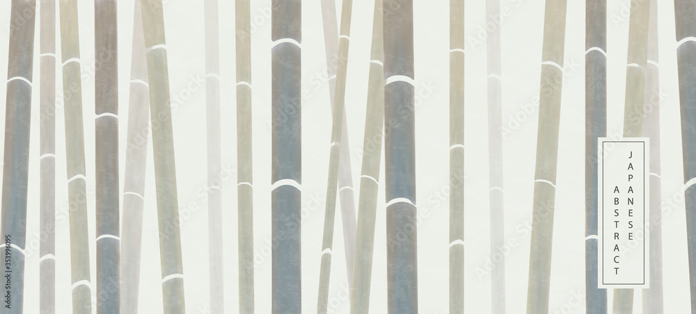 Oriental Japanese style abstract pattern background design elegant nature bamboo backdrop - obrazy, fototapety, plakaty 