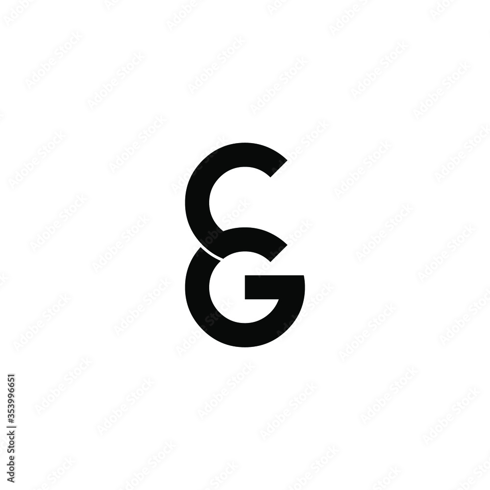 cg letter original monogram logo design cg letter original monogram logo design