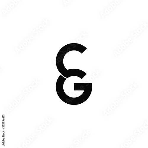 cg letter original monogram logo design