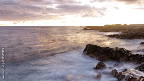 sunset on the beach