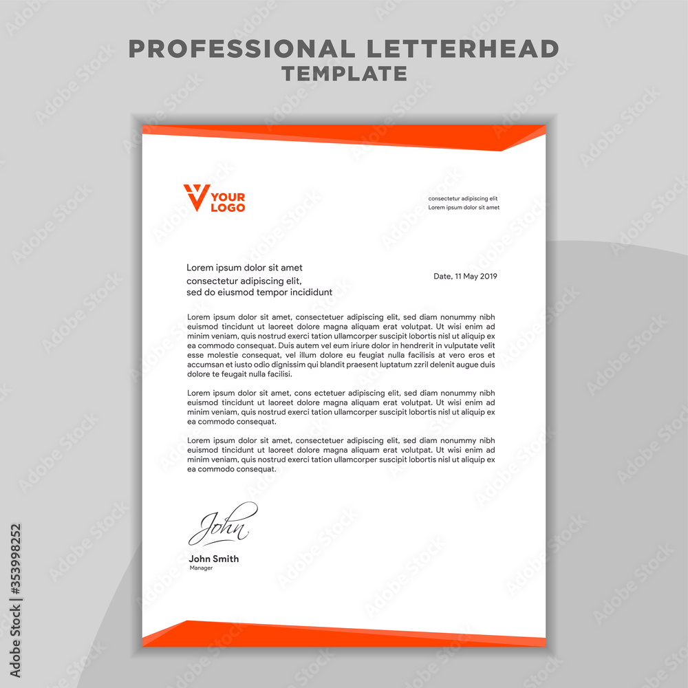 Creative Business Letterhead Design Template for your Business. Creative Business Letterhead Design Template for your Business.