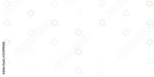 Light Purple vector template with flu signs.