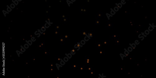 Dark Green  Yellow vector pattern with abstract stars. Blur decorative design in simple style with stars. Pattern for websites  landing pages.