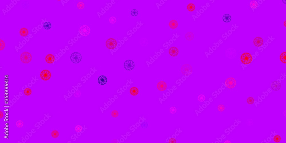 Light Purple, Pink vector backdrop with dots. Light Purple, Pink vector backdrop with dots.