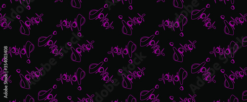 
JOKER Letering Pattern. Red outline letters on a black background. Wallpaper. Packing Cloth. Print