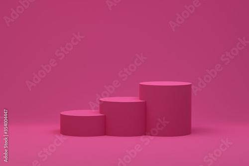 3d rendering,Podium minimal abstract background for cosmetic product presentation, Abstract geometric shape