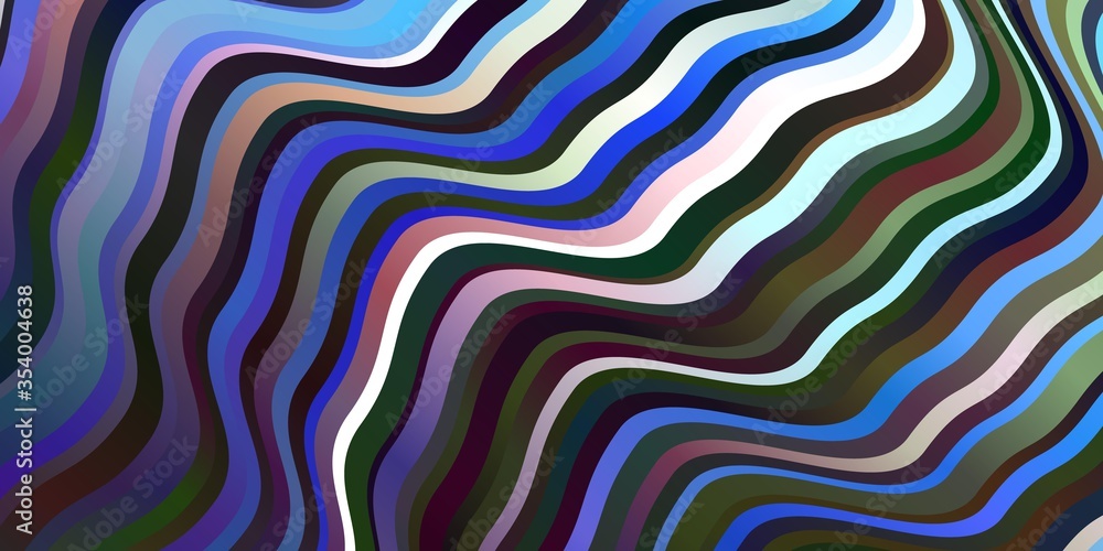 Dark Blue, Yellow vector backdrop with curves. Dark Blue, Yellow vector backdrop with curves.