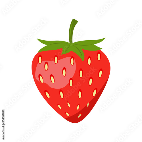 strawberry - fruit icon vector design template