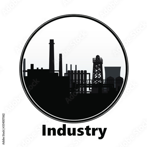 industrial landscape buildings circle