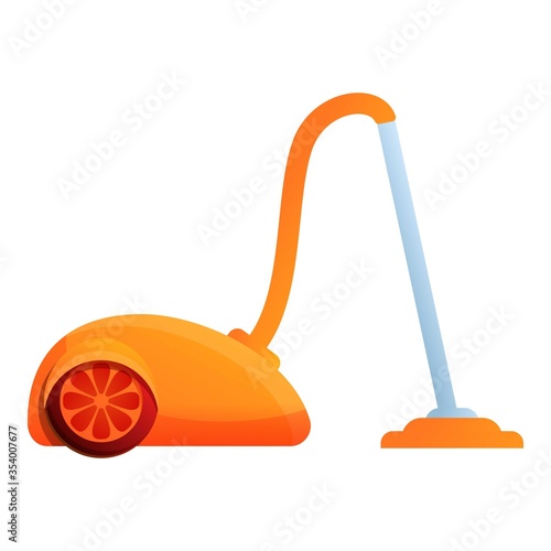 Hotel vacuum cleaner icon. Cartoon of hotel vacuum cleaner vector icon for web design isolated on white background