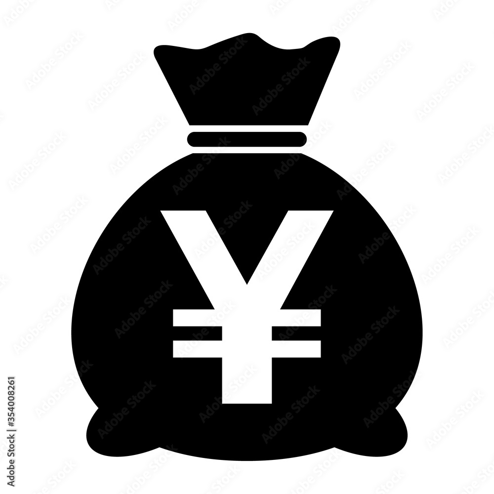 Money bag icon isolated on white background. Bank symbol, profit graphic, flat web sign Money bag icon isolated on white background. Bank symbol, profit graphic, flat web sign