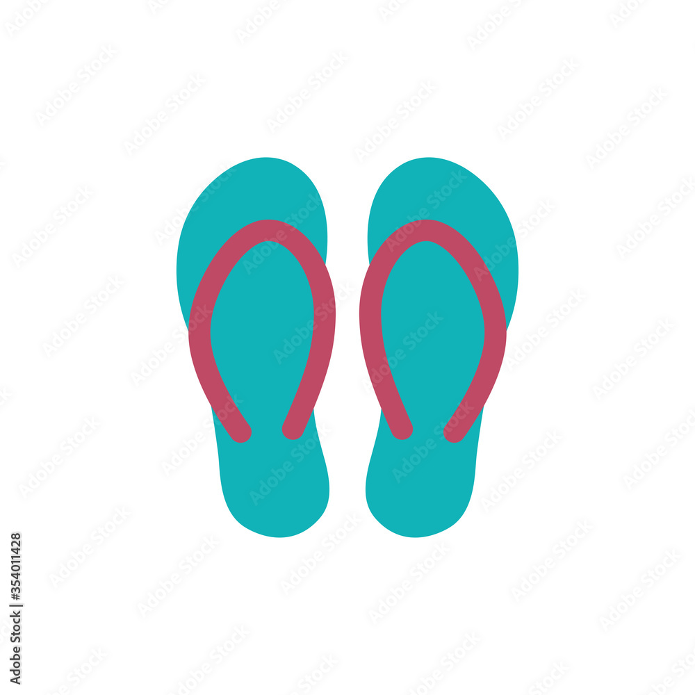sandals icon vector design template sandals icon vector design template