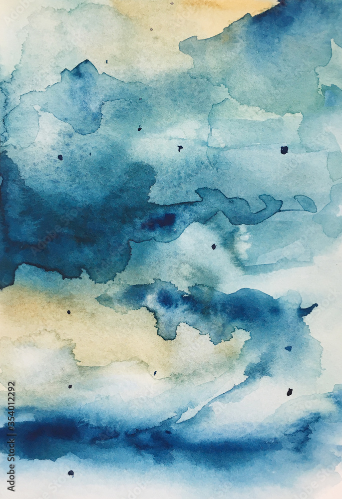 Abstract background with watercolor spots