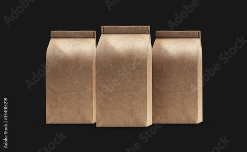 Paper Coffee Bag Mockup Design