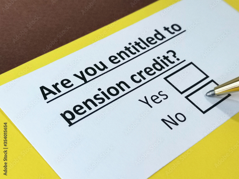 One person is answering question about pension credit. One person is answering question about pension credit.