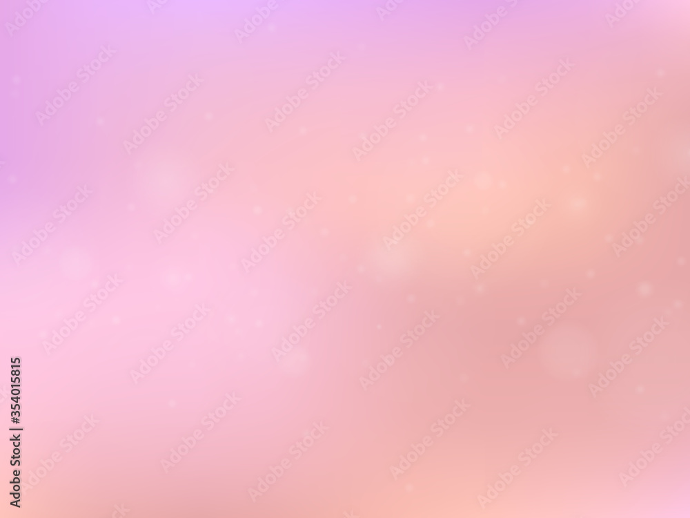 Abstract colorful bokeh and glowing sparkling lighting effects of flash and glare shining particles in random color theme background. Blurred vector EPS10 illustration.