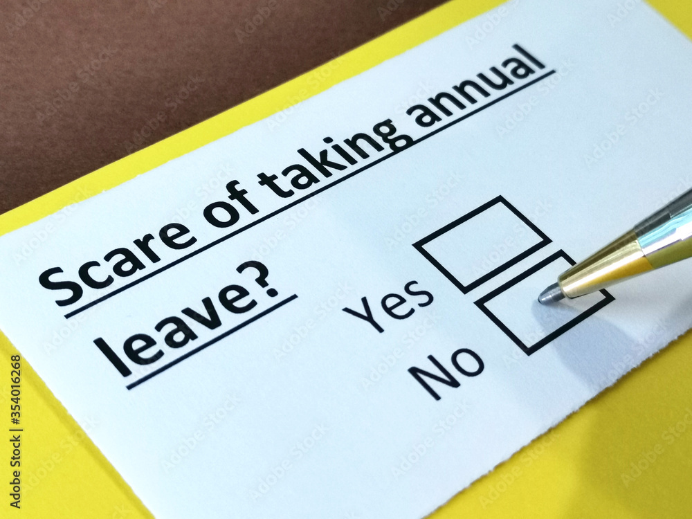 One person is answering question about taking annual leave.