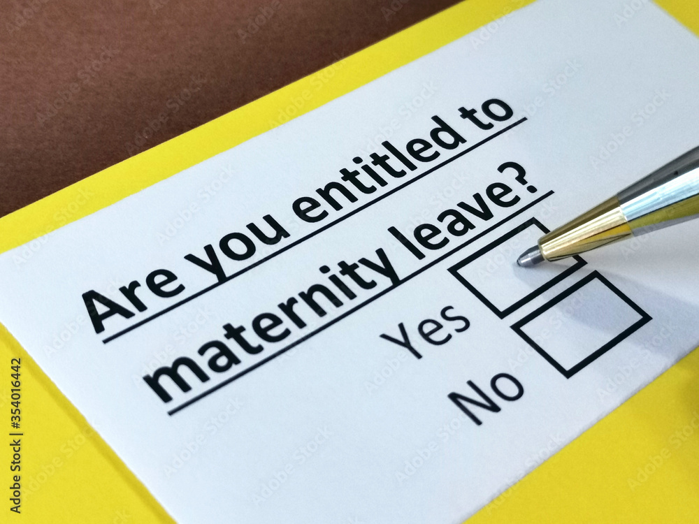 One person is answering question about maternity leave. One person is answering question about maternity leave.