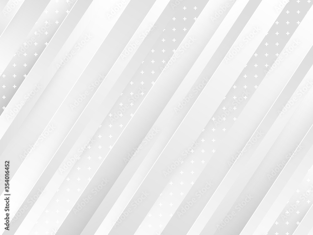 Obraz premium Creative minimal geometric with dynamic shapes abstract white background wallpaper. Trendy Eps10 vector.