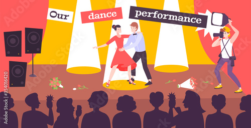 Dance Performance In Ballroom 