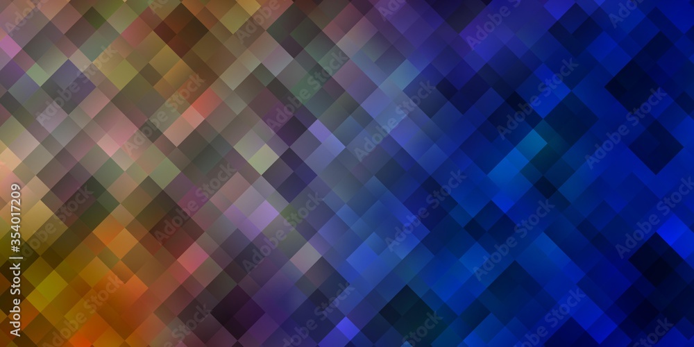 Light Blue, Yellow vector pattern in square style. Light Blue, Yellow vector pattern in square style.
