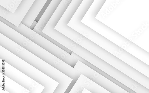 Abstract 3d white background, geometric pattern