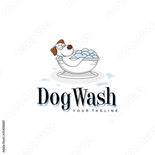Vector logo design template for pet shops, veterinary clinics and homeless animals shelters