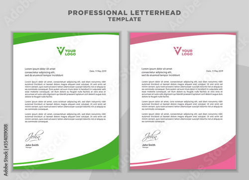 Set of Creative Business Letterhead Design Template for your Business.