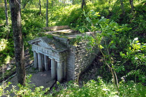 Briner Family tomb (mausoleum, 1920). Bezverkhovo village, Primorsky Krai, Far East, Russia. photo