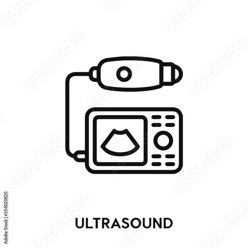 ultrasound icon vector. ultrasound sign symbol.
