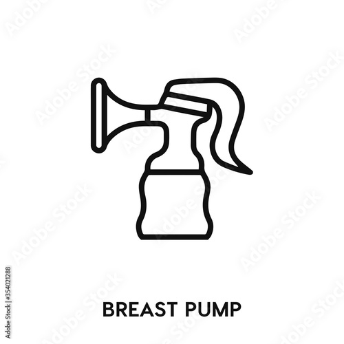 breast pump icon vector. breast pump sign symbol.