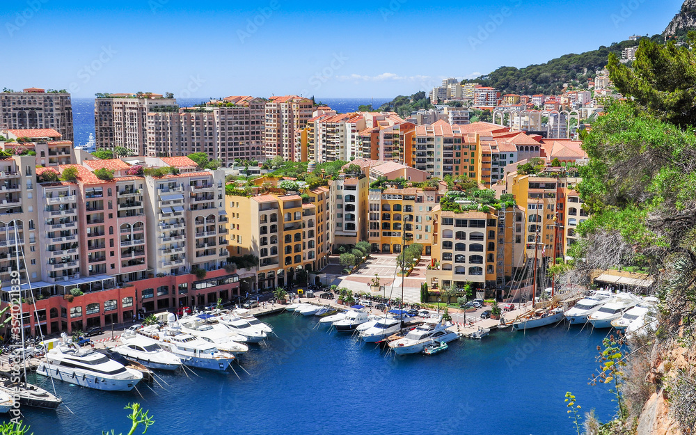 View of Monaco harbor.