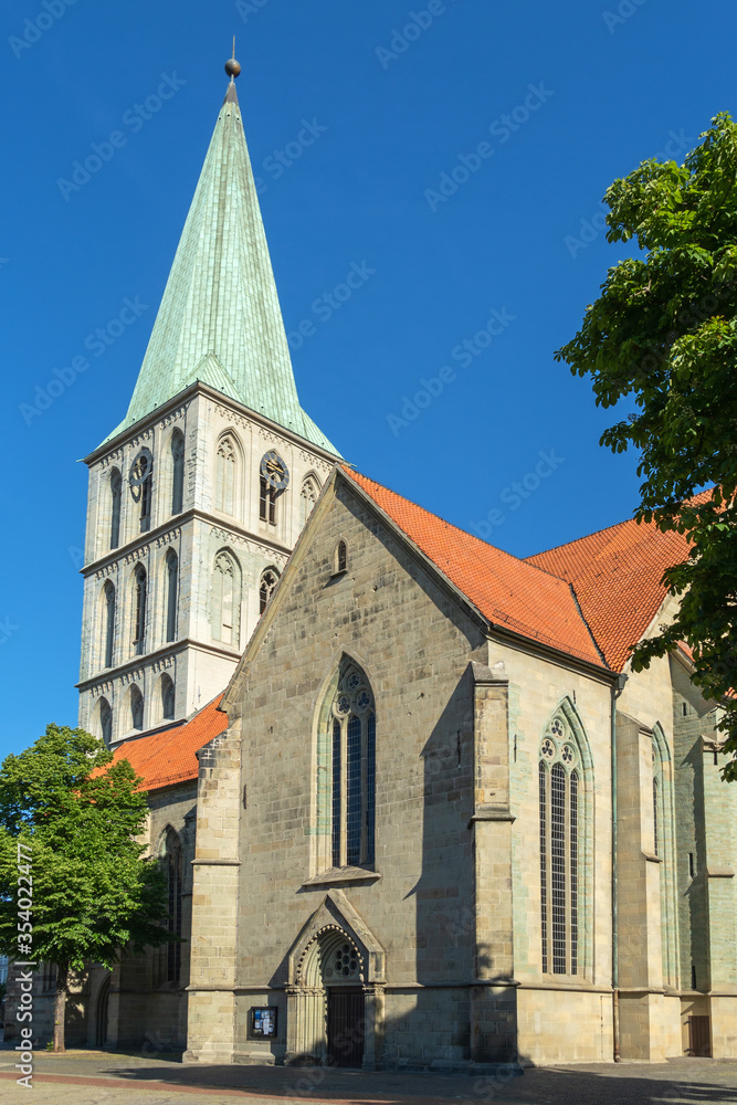 Die Evangelische Pauluskirche im Zentrum der Stadt Hamm, Nordrhein-Westfalen